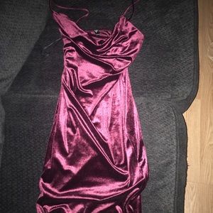 Burgundy Windsor dress